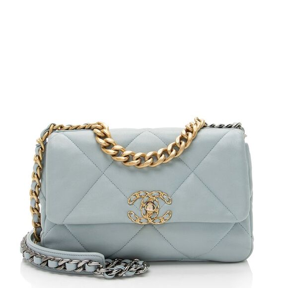 Chanel Lambskin 19 Medium Flap Shoulder Bag - Picture 1 of 16